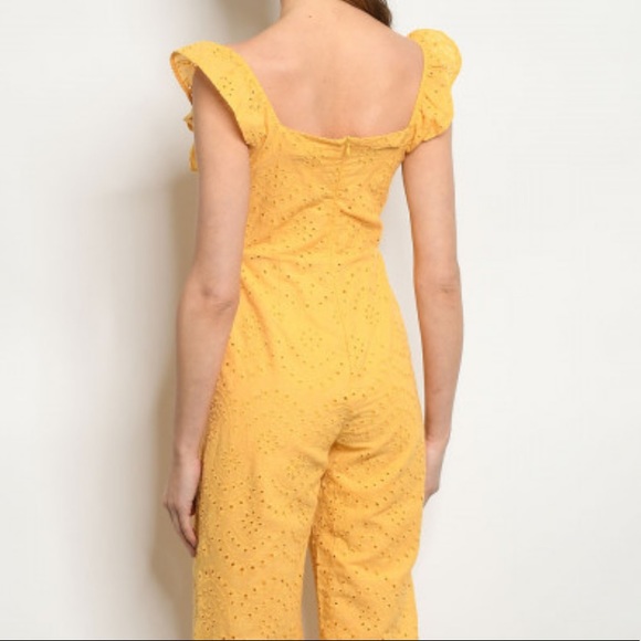 Jumpsuit Yellow Women Summer - Picture 2 of 7